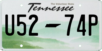 TN license plate U5274P