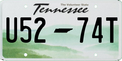 TN license plate U5274T