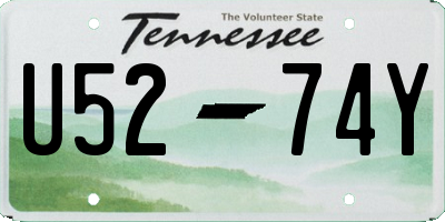 TN license plate U5274Y