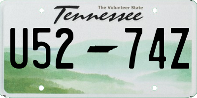 TN license plate U5274Z