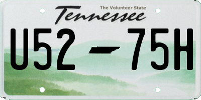 TN license plate U5275H