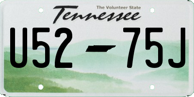 TN license plate U5275J