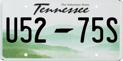 TN license plate U5275S