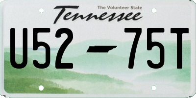 TN license plate U5275T