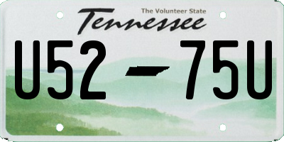 TN license plate U5275U