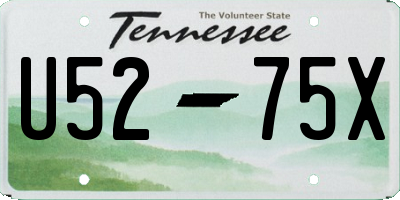 TN license plate U5275X