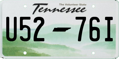TN license plate U5276I