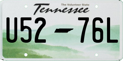 TN license plate U5276L