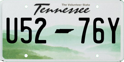 TN license plate U5276Y