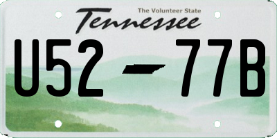 TN license plate U5277B
