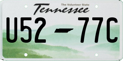 TN license plate U5277C