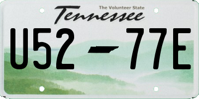 TN license plate U5277E