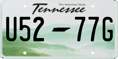 TN license plate U5277G