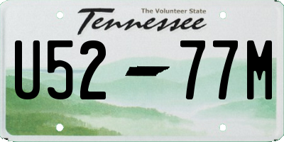 TN license plate U5277M