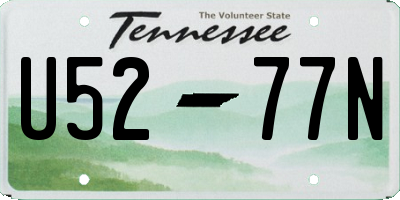 TN license plate U5277N