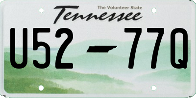 TN license plate U5277Q