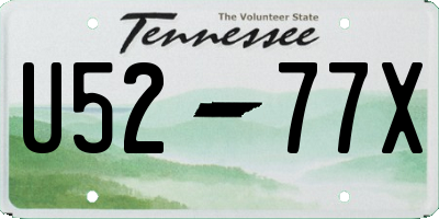 TN license plate U5277X