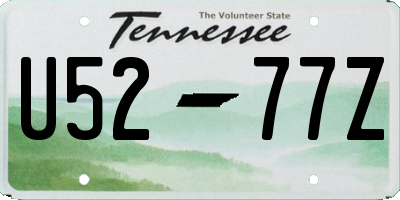 TN license plate U5277Z