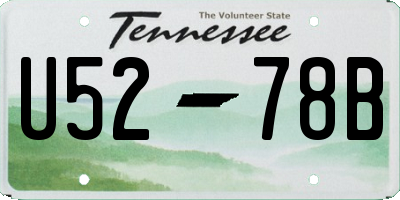 TN license plate U5278B