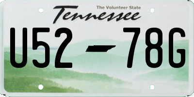 TN license plate U5278G