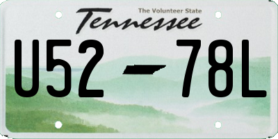 TN license plate U5278L
