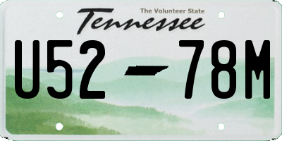 TN license plate U5278M