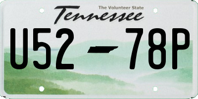 TN license plate U5278P