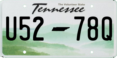 TN license plate U5278Q