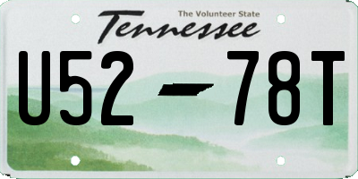 TN license plate U5278T