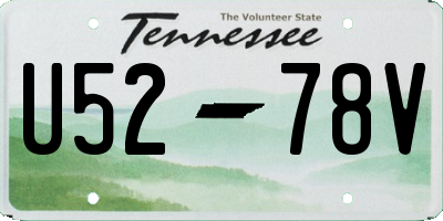 TN license plate U5278V