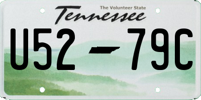 TN license plate U5279C