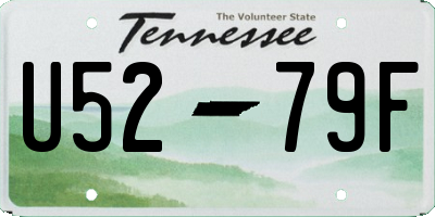 TN license plate U5279F