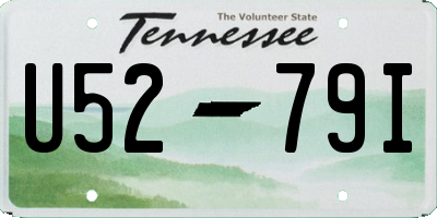 TN license plate U5279I