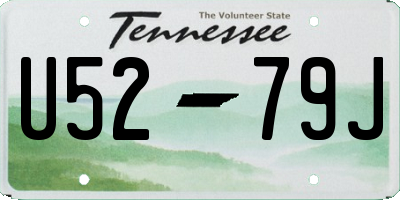 TN license plate U5279J