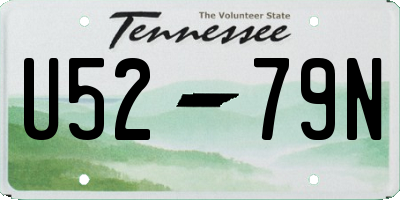 TN license plate U5279N