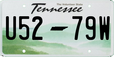 TN license plate U5279W