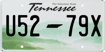TN license plate U5279X