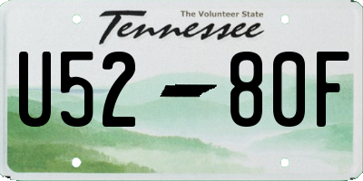 TN license plate U5280F