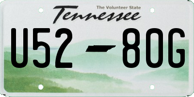 TN license plate U5280G