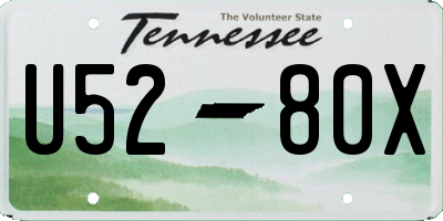 TN license plate U5280X