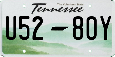 TN license plate U5280Y