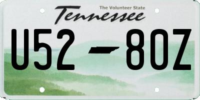 TN license plate U5280Z