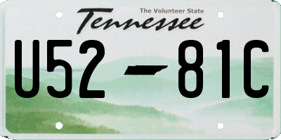 TN license plate U5281C