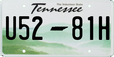 TN license plate U5281H