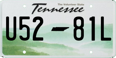 TN license plate U5281L