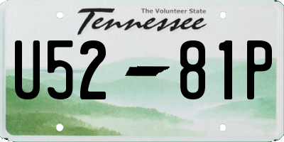 TN license plate U5281P