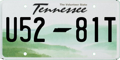 TN license plate U5281T
