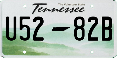 TN license plate U5282B