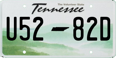 TN license plate U5282D