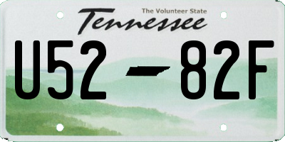 TN license plate U5282F